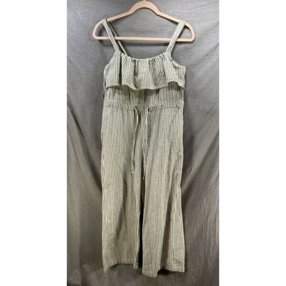 Zara Pants - Zara‎ Basic One Piece Jumper Women Extra Small Gray Striped Sleeveless Ladies.